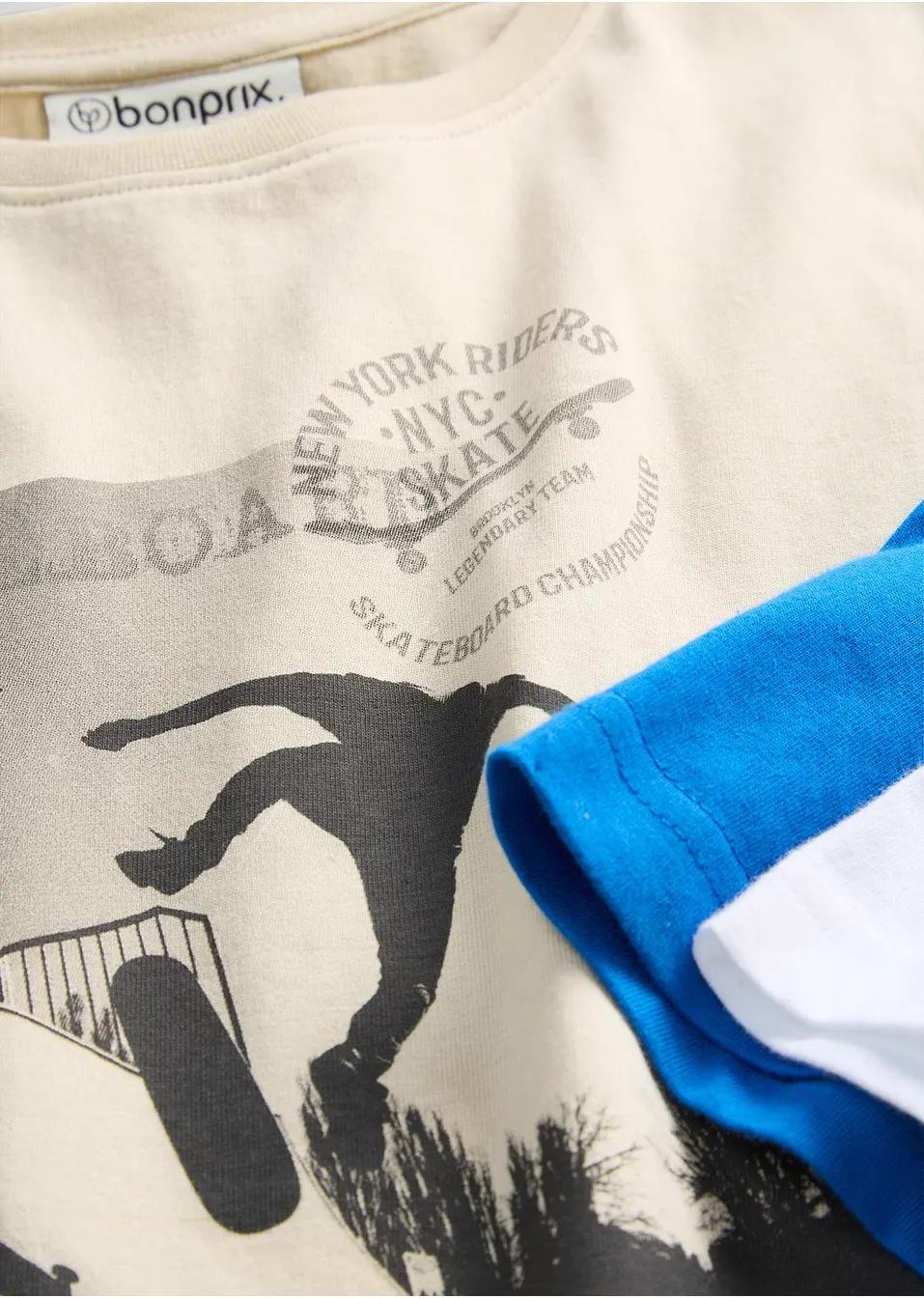 CHŁOPIĘCY T-SHIRT Z NADRUKIEM 3 szt