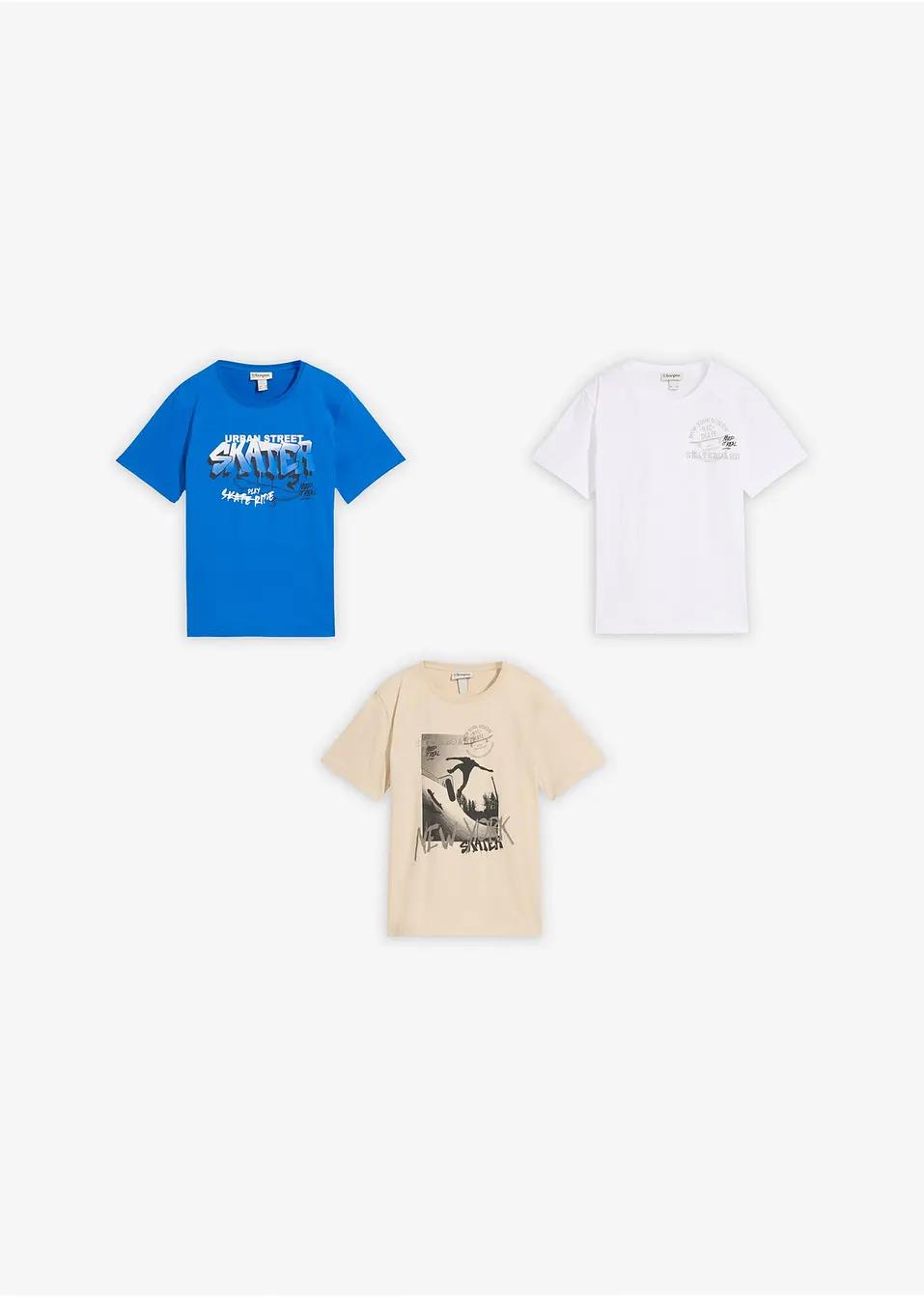 CHŁOPIĘCY T-SHIRT Z NADRUKIEM 3 szt