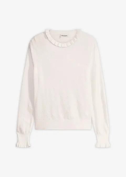 SWETER Z falbanką