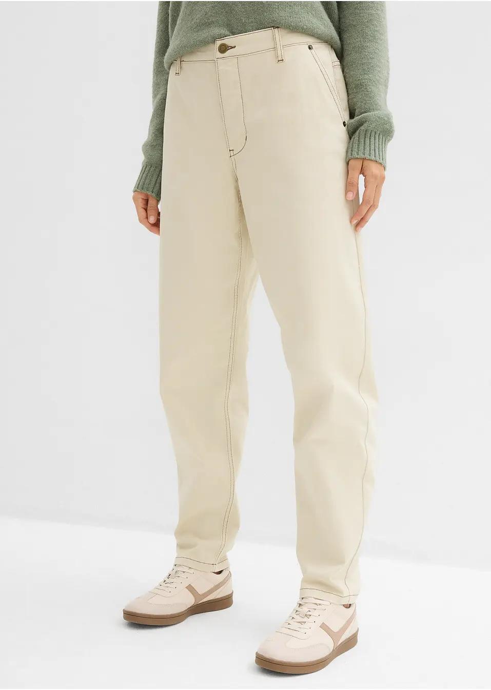 SPODNIE DAMSKIE CASUAL BAWEŁNIANE PLUS SIZE