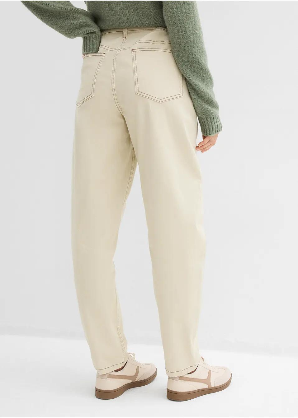 SPODNIE DAMSKIE CASUAL BAWEŁNIANE PLUS SIZE