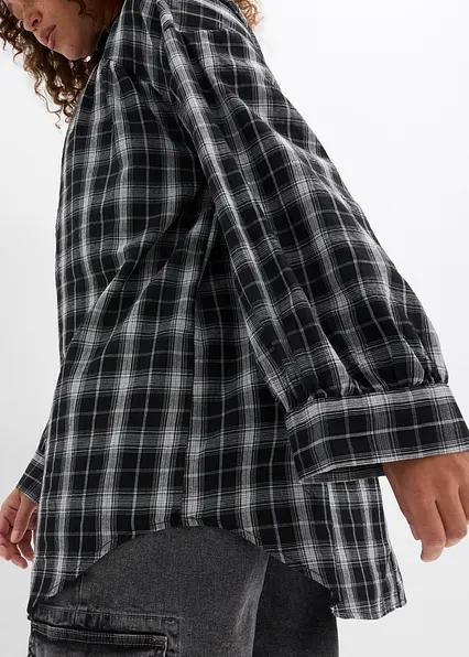 bluzka oversize w kratkę
