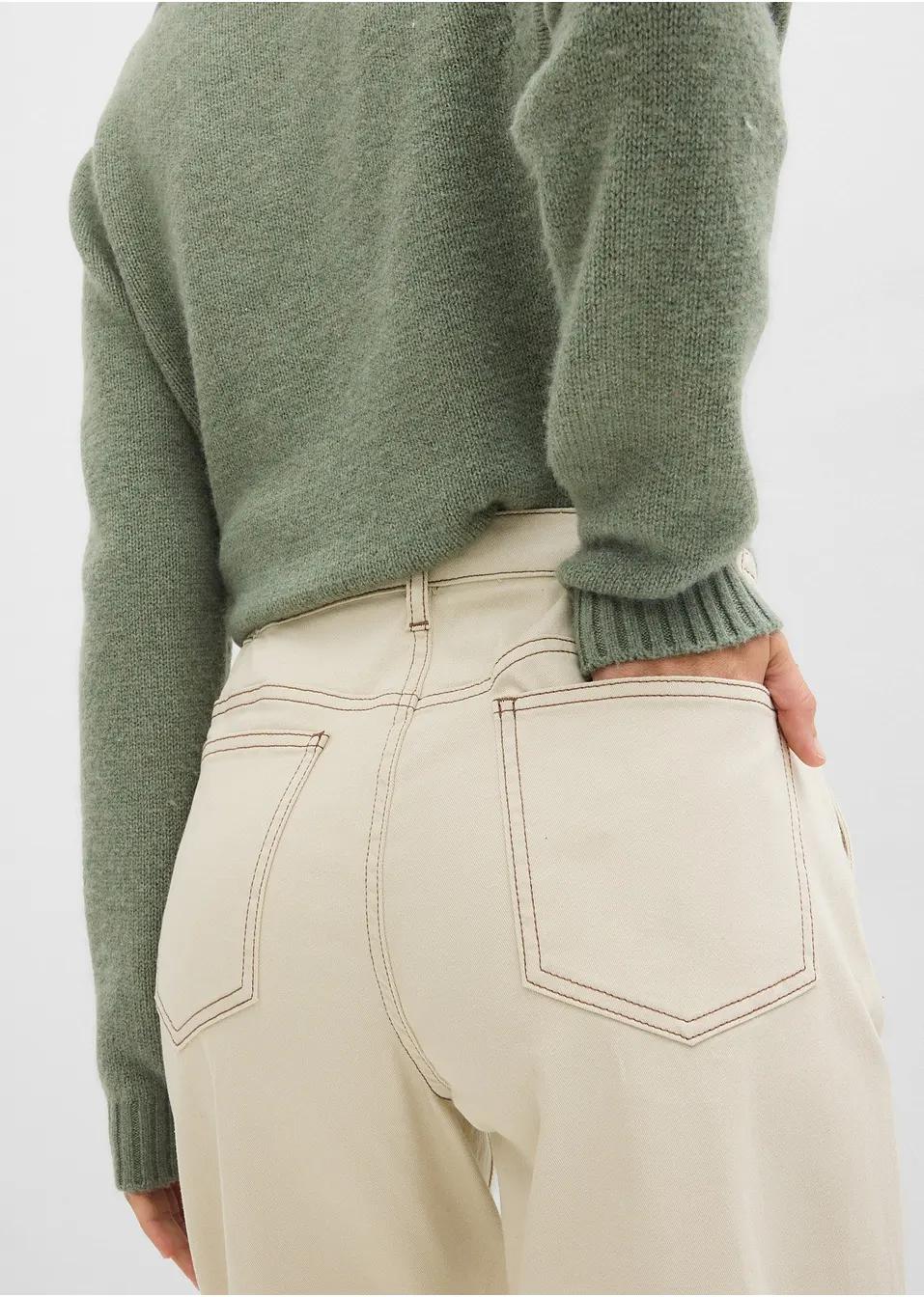 SPODNIE DAMSKIE CASUAL BAWEŁNIANE PLUS SIZE