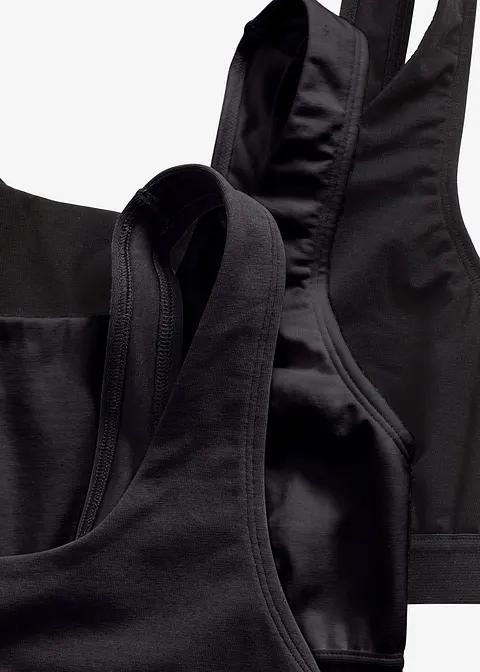 CZARNY BIUSTONOSZ SPORTOWY